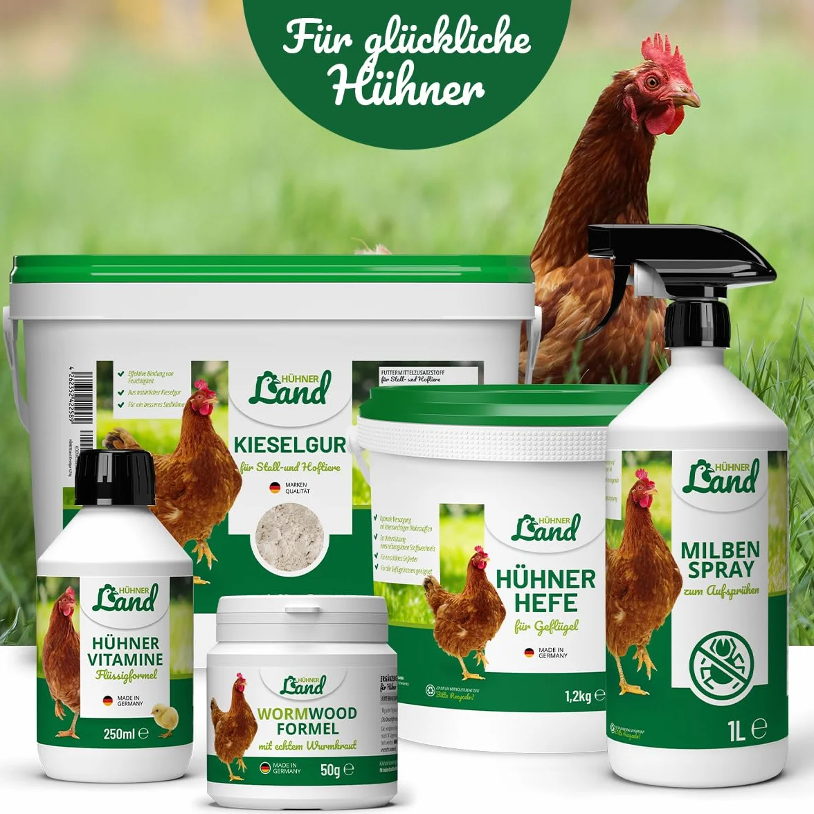 HÜHNER Land Inverno Bronchi Liquid 20 ml per polli I Supporto delle vie respiratorie, per raffreddore di pollo e raffreddore per il pollo I per migliorare naturalmente l'assorbimento del cibo