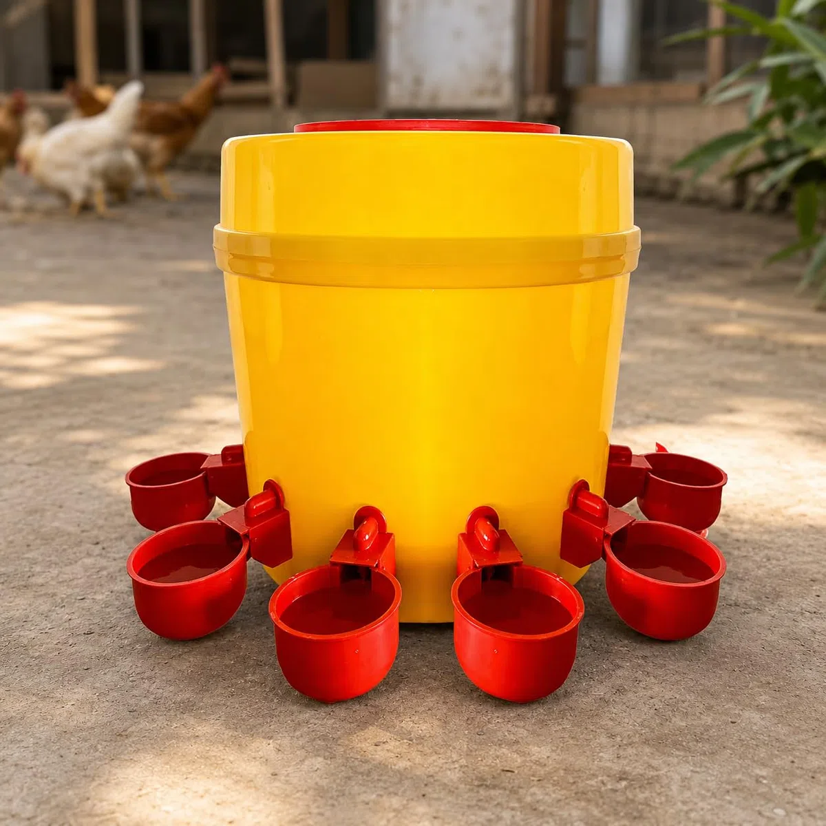 Abbeveratoio per Galline Automatico, 8 Ciotole per Pulcini e Pollame, Durevole, per Piccoli Allevamenti