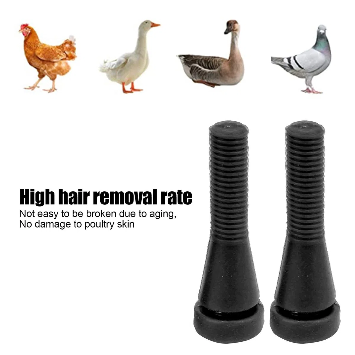 50Pz Pollame Spiumatura Dita Gomma Bastone di Rimozione dei Capelli Spennatore di Pollo Picker Rimozione Spiumatura Macchina per Pollo Anatre Pollo Quaglia