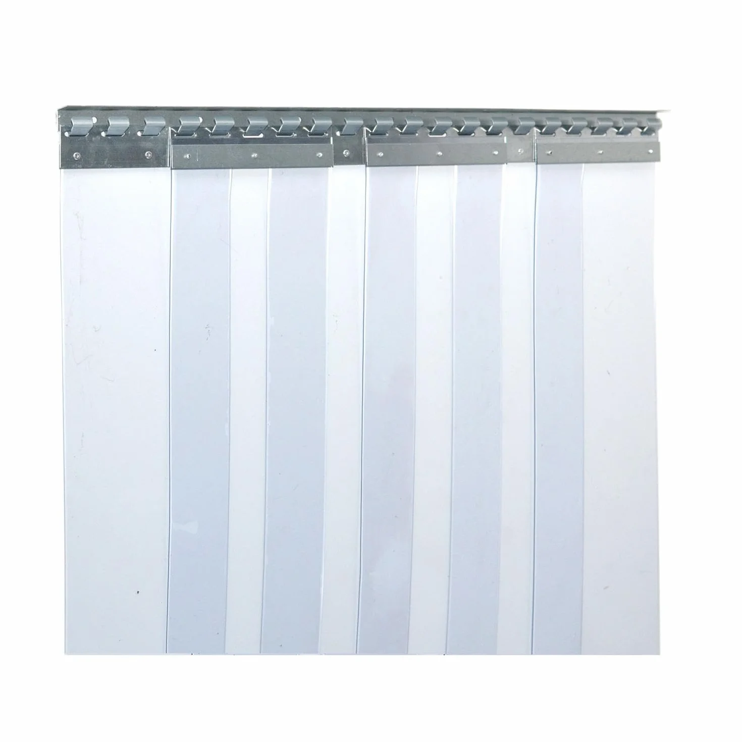 Zettl GmbH tenda a strisce in PVC, lamelle 3x300mm, larghezza x altezza 5,00x2,75m, preassemblato, acciaio inossidabile, per l'agricoltura, la ristorazione, l'industria