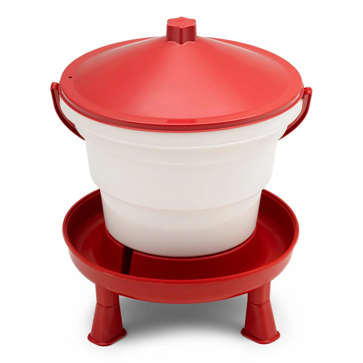 Agrarzone Abbeveratoio Automatico 15L per pollame - Robusto secchio con piedini, maniglia e grande capacità - Ideale per galline, Polli, Anatre e altri volatili