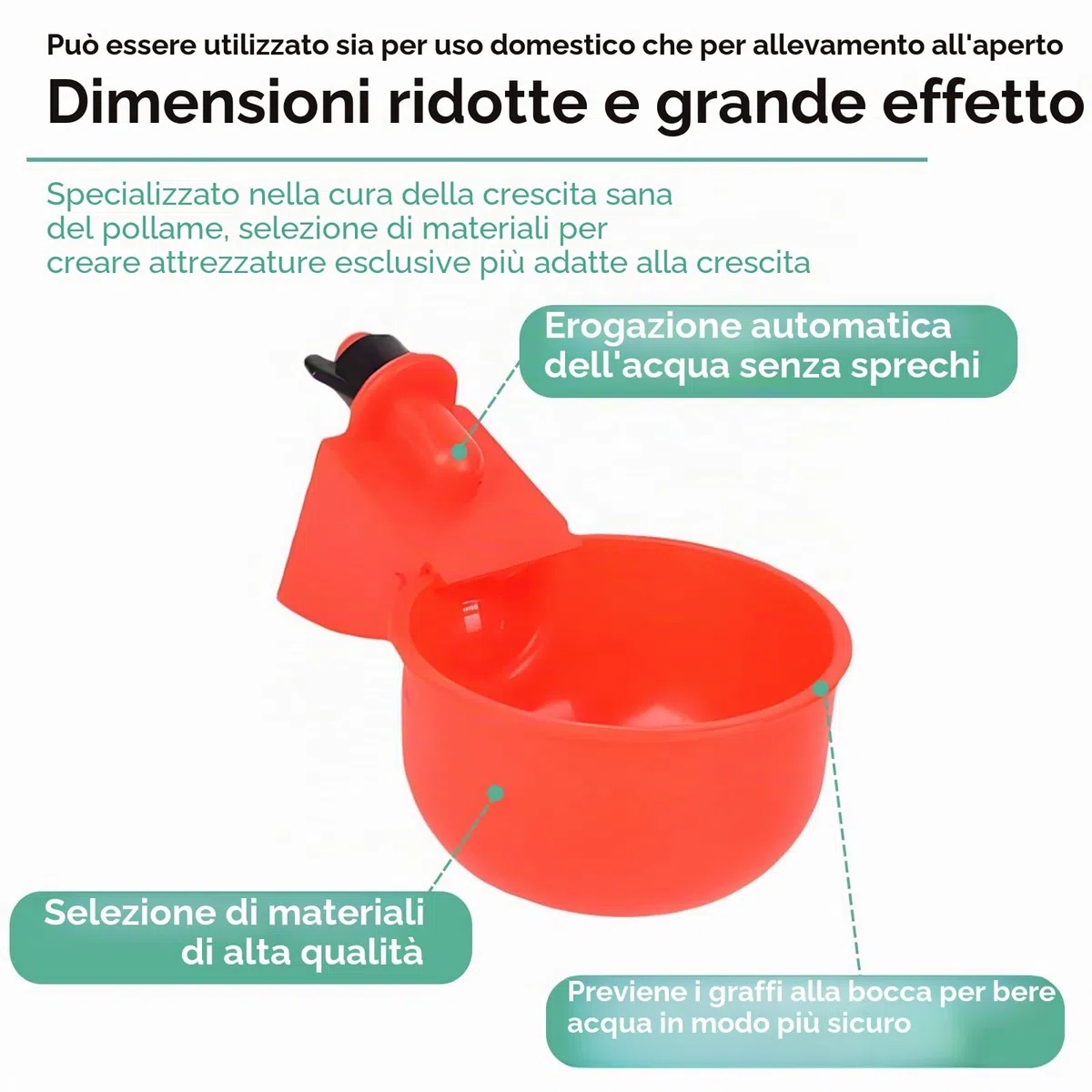 10 Pezzi Abbeveratoio per Galline con Trapano,Abbeveratoio per Galline,DIY Kit Bevitori Automatici Ciotole,Abbeveratoio automatico per pollame,per Uccelli,Pollame,Piccioni,Polli,Anatre