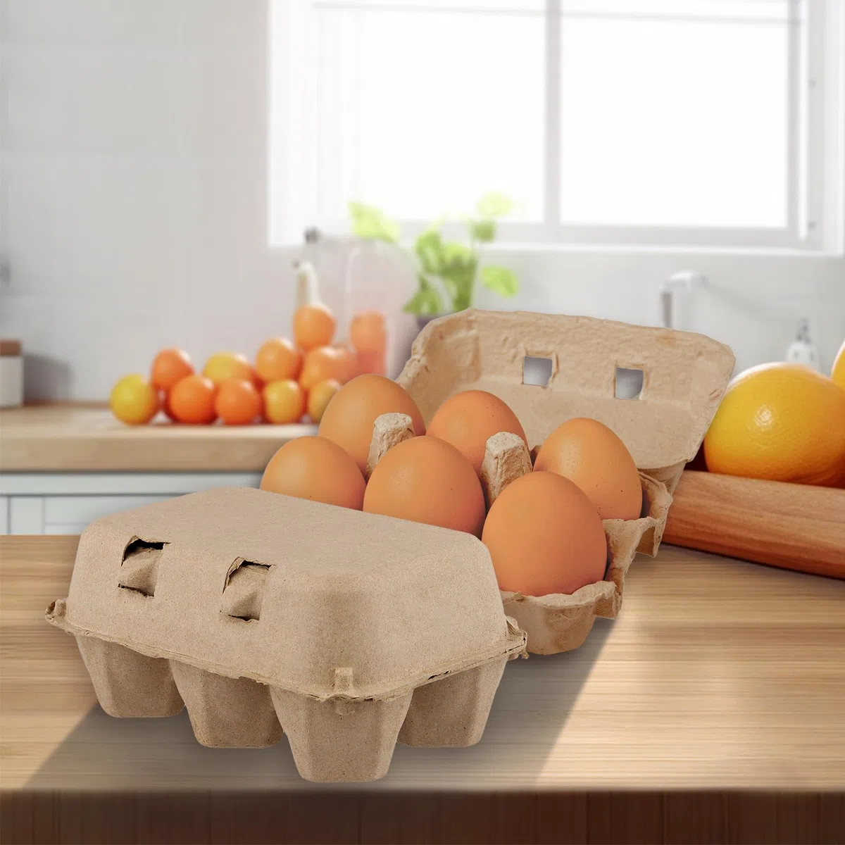 SOUJAP 20 PZ 6 Conteggio Cartoni Uova Cartoni, 15 x 10 x 7 cm Mezza Dozzina Cartoni di Uova di Polpa per Cucina