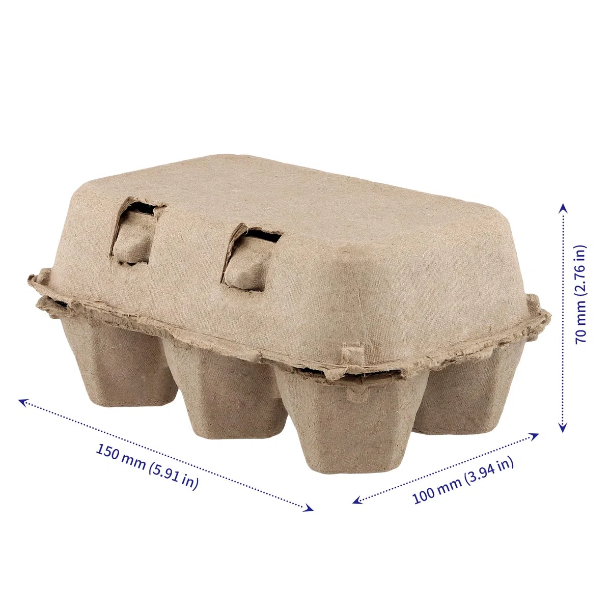 SOUJAP 20 PZ 6 Conteggio Cartoni Uova Cartoni, 15 x 10 x 7 cm Mezza Dozzina Cartoni di Uova di Polpa per Cucina