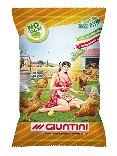 Sacco da 12,5 kg Giuntini Micronizzato No OGM No COCCIDIOSTATICO mangime per Galline ovaiole con granaglia con aggiunta di gusci d'ostriche Alta qualita' ed Erba Medica
